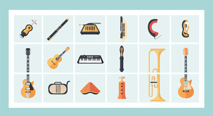 Musical instruments collection on display © Grace