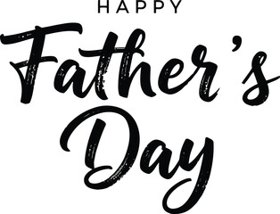 Happy Fathers Day Brush Lettering Typography Design © MD KAIUME