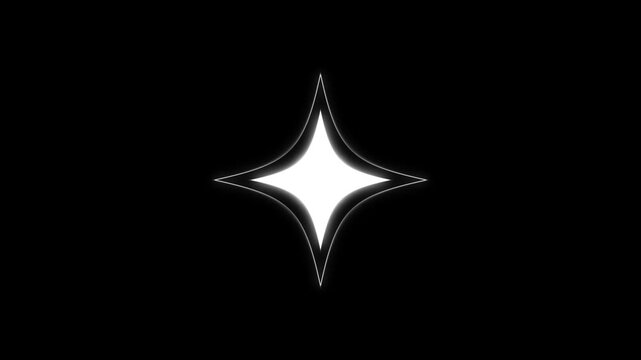 Twinkle star glitter, sparkle twinkle animation on, black  screen background