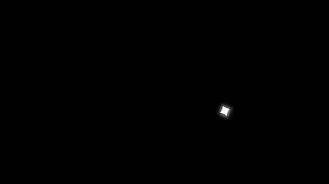 Sparkling stars shine twinkle glitter line stars, twinkle star animation on transparent alpha channel, on black background 4K, 60 fps