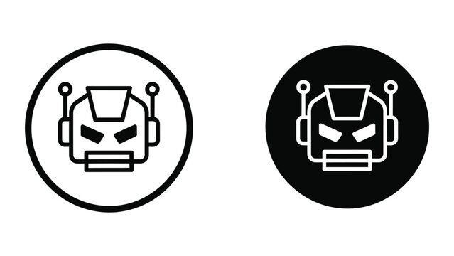 Cartoon printer with angry face and usb ports icon
