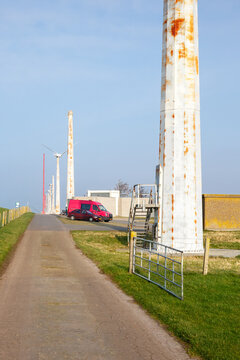 Rusty Wind Turbine Demolition in Espel, Netherlands