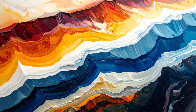 Abstract painting texture with vibrant colors