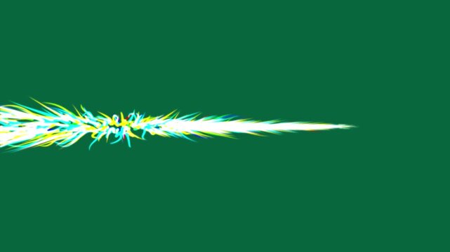 Glowing lines and particle light streaks effect, abstract explosion and energy trail motion graphics, 4K high-resolution seamless loop for futuristic technology and sci-fi video projects