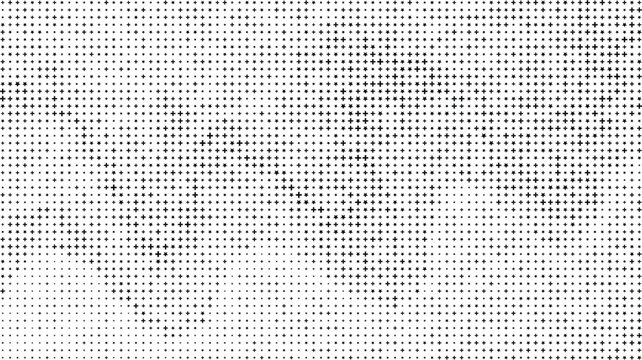 Black Plus and Star Pattern on White Background, Repeating Black Star and Cross Pattern White Background