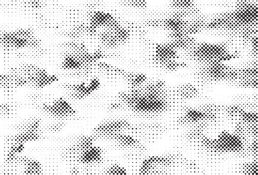 Halftone vector background featuring an abstract two-tone pattern, with ample copy space for customizing your content.
