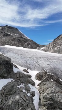 Majestic Glacier and Mountain Vista in British Columbia, Canada