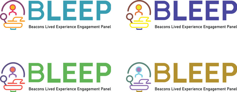 Vector illustration of censor bleep sound effects over colorful speech bubbles
