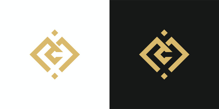 Modern Golden Geometric Logo Design.