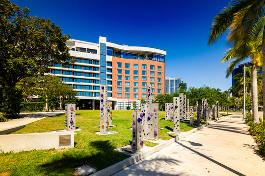 Codes public art seen at 201 N Flagler Drive