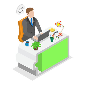 3D Isometric Flat Vector Illustration of Burnout Vs Full Energy, Struggling To Keep Up. Item 1