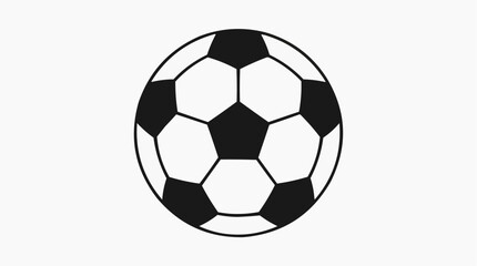 Fototapeta premium A classic soccer ball, crafted with bold geometric precision. This visual embodies the spirit of sport, teamwork, and global competition.