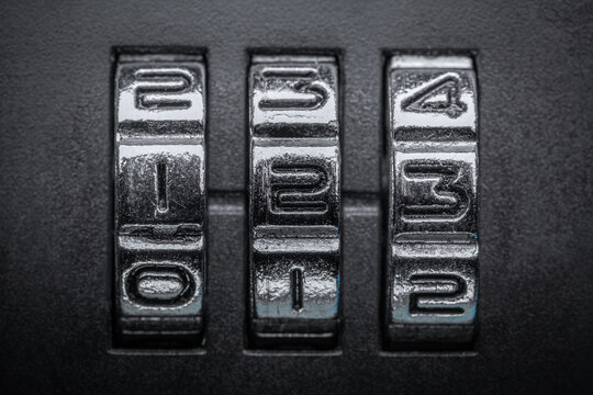 Safe combination lock with simple code 123