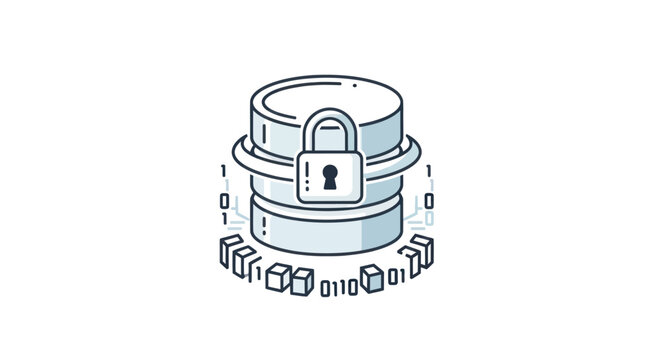 Database Security Concept: Locked Server with Binary Data