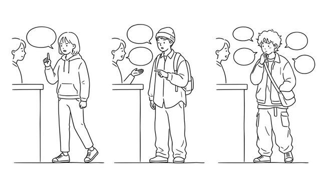 Engaging Characters with Speech Bubbles in Conversational Settings