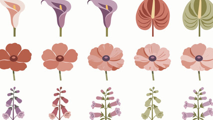A delicate floral pattern creates a serene and inviting atmosphere. Ideal for backgrounds, website design, or adding a touch of natural beauty to any  © jajang