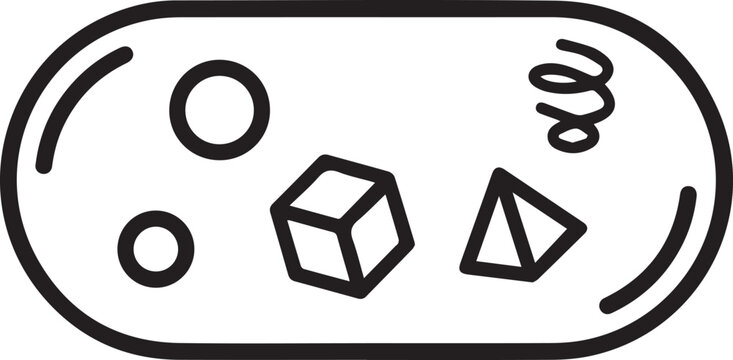 Zero-Gravity Space Capsule Floating Objects Vector Icon: Futuristic Astronaut Exploration, Weightlessness Science Visuals, Space Travel Concepts, Zero-Gravity Research, Orbital Science