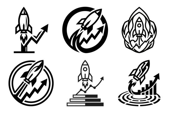 Risk shield mountain badge logo set