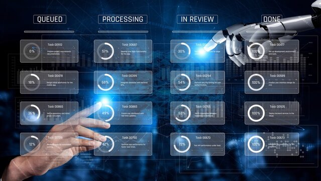 AI improves kanban dashboard for task management by optimizing priorities, tracking team progress, and analyzing task completion data Marrow