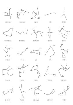 set of 25 minimalist chemical structure diagrams for organic compounds in black and white vector illustration