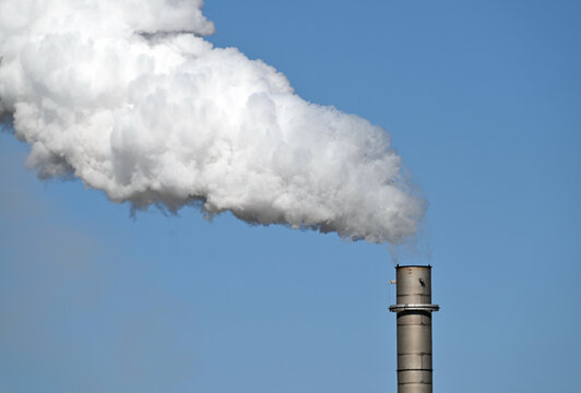 Steam from Smokestack