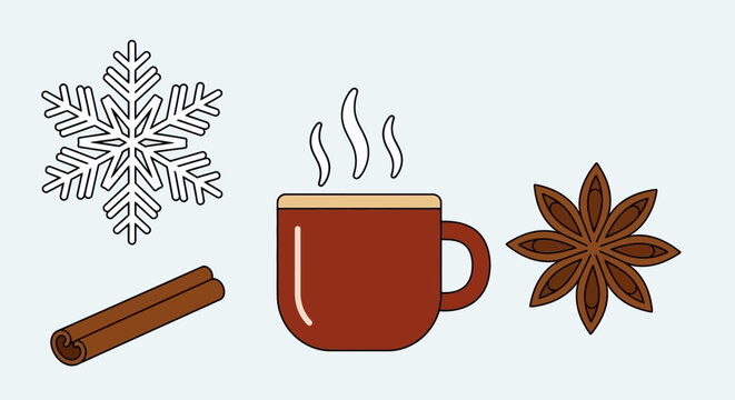 Brown coffee mug with steam rising.