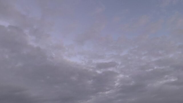Purple sky changes to more clearer color at sunrise