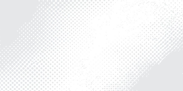 Seamless gray halftone dot pattern background featuring a geometric mesh texture and light vector design for a textured fabric wallpaper backdrop