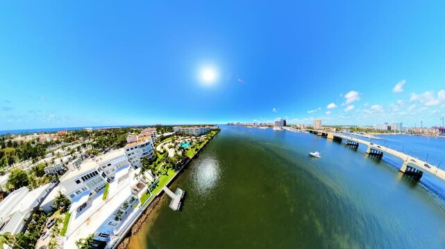 Widest drone aerial of Palm Beach Florida and the intercoastal waterway 2026