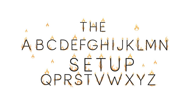 The Setup Alphabet Letters Typography.
