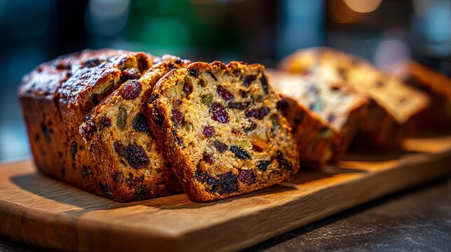Irish Barmbrack, a fruity bread, is often enjoyed at Halloween.