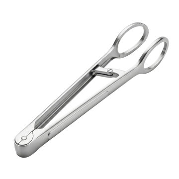 Sterile surgical forceps with metallic sheen