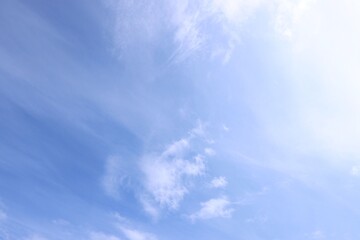 Obraz premium Beautiful view of blue sky with clouds