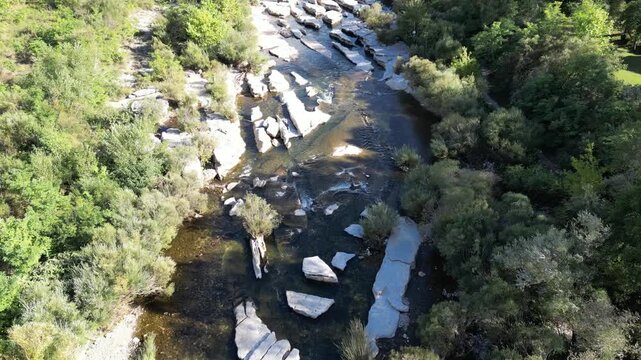 Vue a&eacute;rienne des Gorges du Verdon en Provence dans le sud de la France