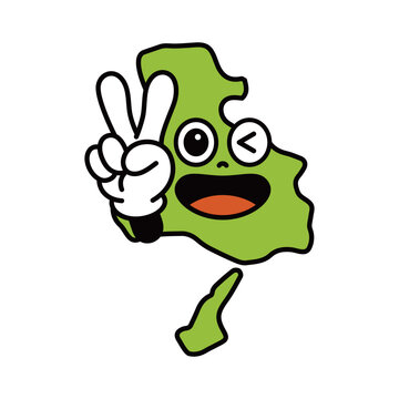 シンプルな日本の兵庫県のキャラクター