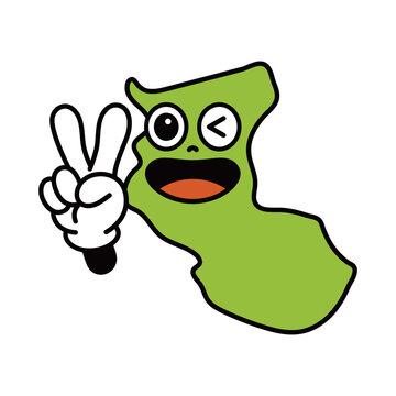 シンプルな日本の和歌山県のキャラクター
