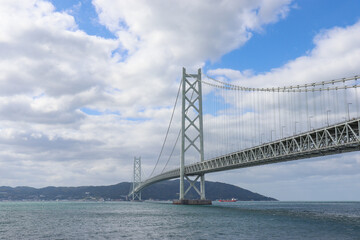 Obraz premium 明石海峡大橋（兵庫県）