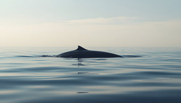 Floating Whale Ocean Surreal Landscape
