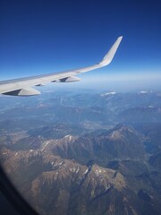 Fototapeta premium view from airplane window