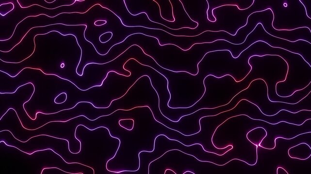 Distorted bending wave lines hypnotic seamless loop animation