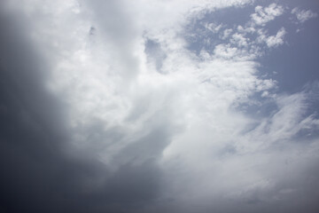 Fototapeta premium Dynamic Sky with Dark and Light Clouds