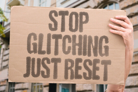 "Stop Glitching Just Reset" research confirms personal reset measurably stops adult ongoing daily life glitch patterns. REAL. LIFE. MODERN. HUMAN. MIND.