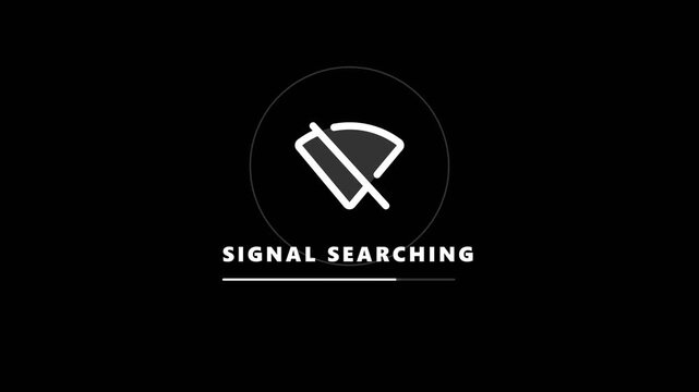 Connection Dropped with No WiFi Signal Error Icon Animation