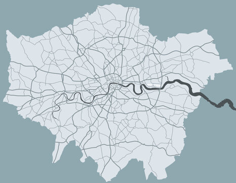 Map of London city