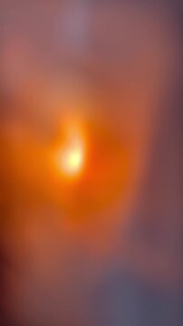Abstract Orange Sunset Bokeh Blur Vertical 4K Background