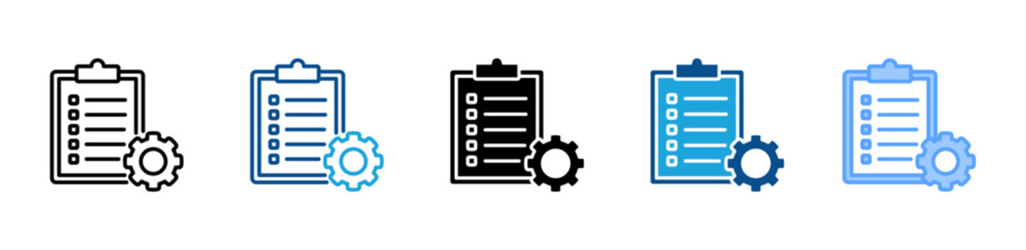Work Order icon multiple style and collection
