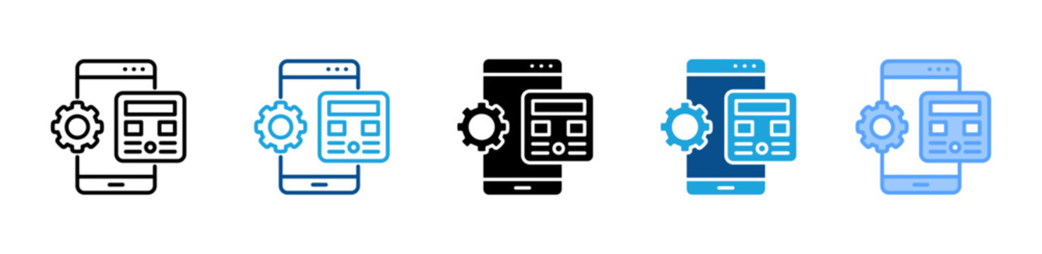 Ui Ux Design icon multiple style and collection