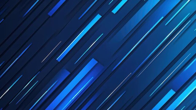 Dynamic Lines Abstract: A modern composition featuring an array of dynamic blue lines against a deep, contrasting backdrop, creating a sense of movement and digital sophistication.