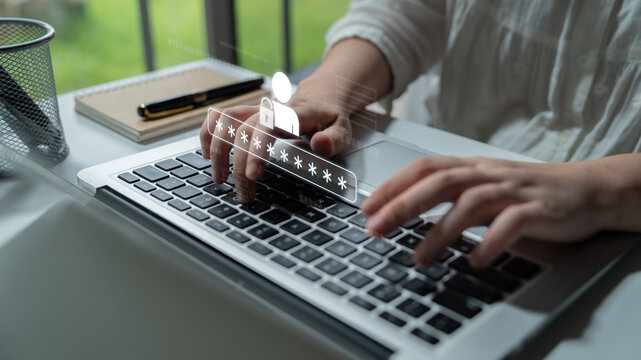 User authentication and password protection concept showing secure login, privacy safeguard, data protection, access control, and digital identity verification Latch