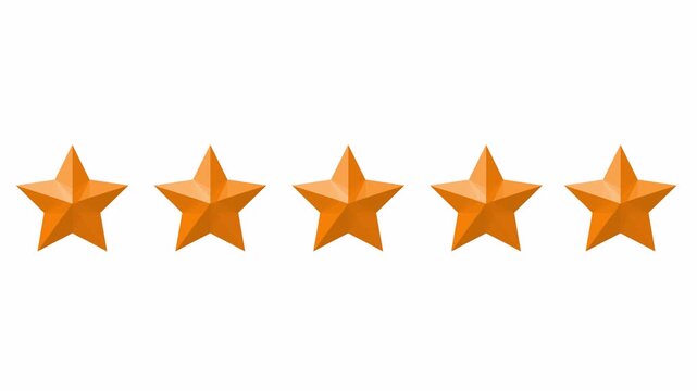 orange color Five stars rating icon customer satisfaction icon concept Special with rating star icon 5 star top rating on green background